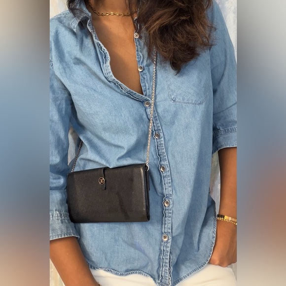 Authentic Chanel CC button continental wallet with chain - Picture 13 of 15